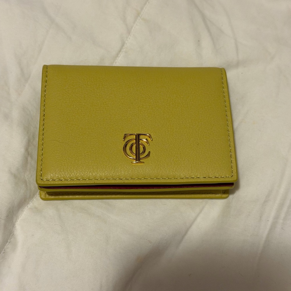 Tiffany & Co. Yellow Green Card Holder New Without Tags Authentic